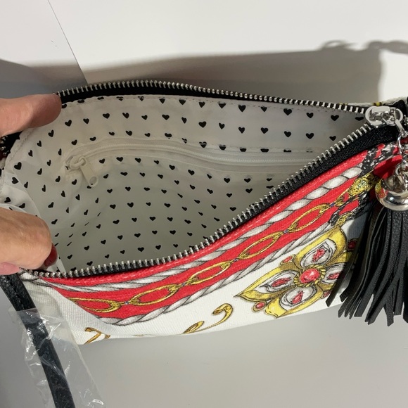 Brighton Love Glitter & Go Crossbody Bag Durable Cloth Material Zipper & Tassel - Picture 12 of 16